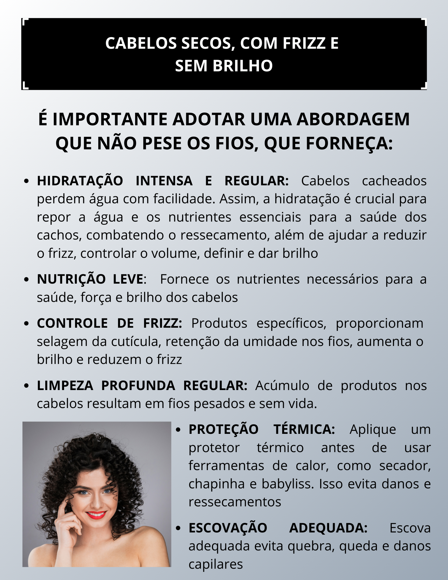 Capa Dor Cabelos secos